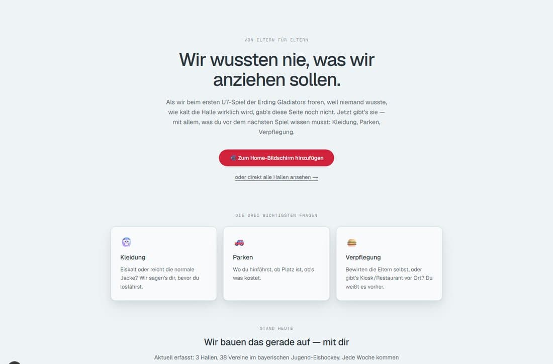 Erste Version — Desktop